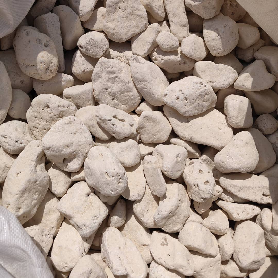 Getrommelte Travertin - 2 Fraktionen (dekorativer getrommelter Stein)