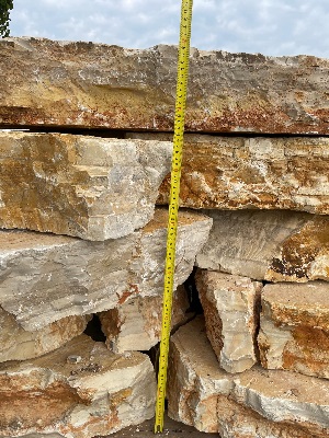 Naturstein Spaltkalkstein Marina MAXI, Stärke 14-16 cm (unregelmäßige Formen, Größe 60-130 cm)